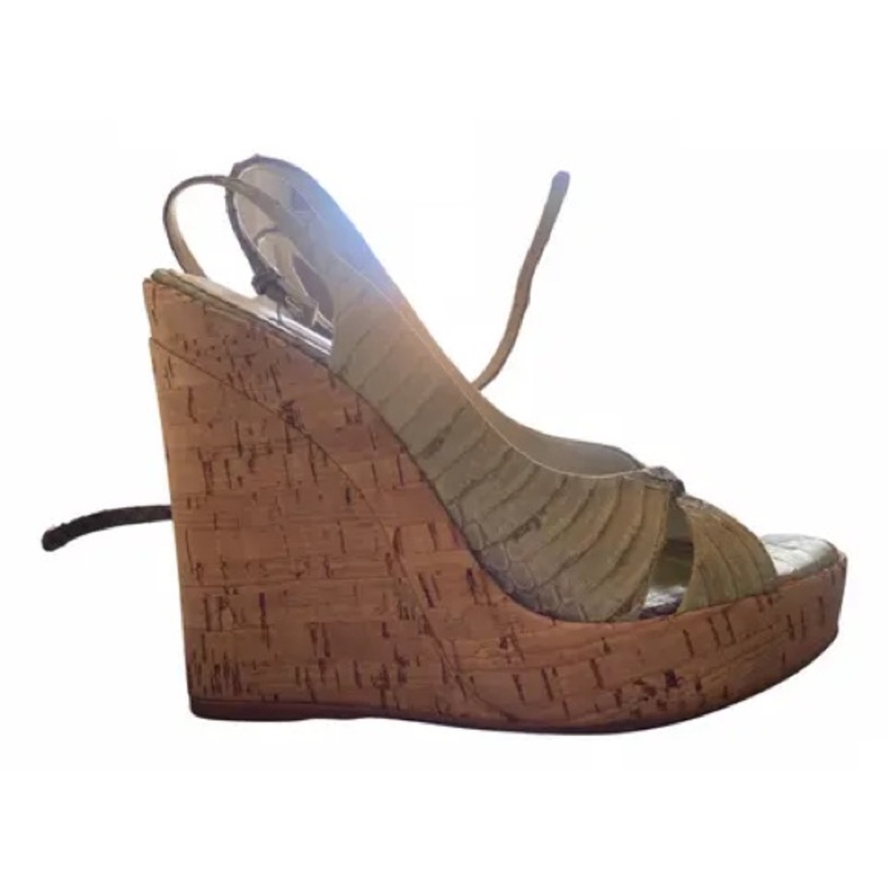 AUTHENTIC Prada snakeskin sandals